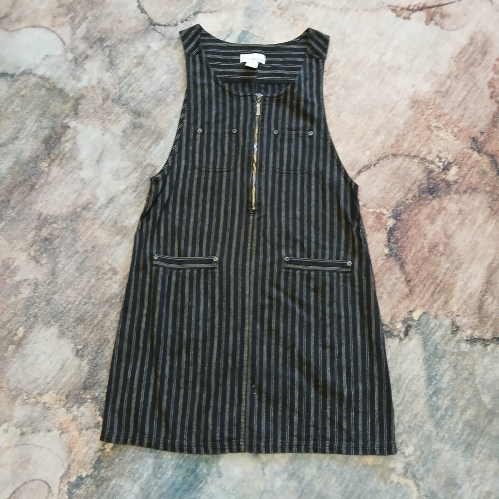 NY Jeans Black and White Pinstripe Dress